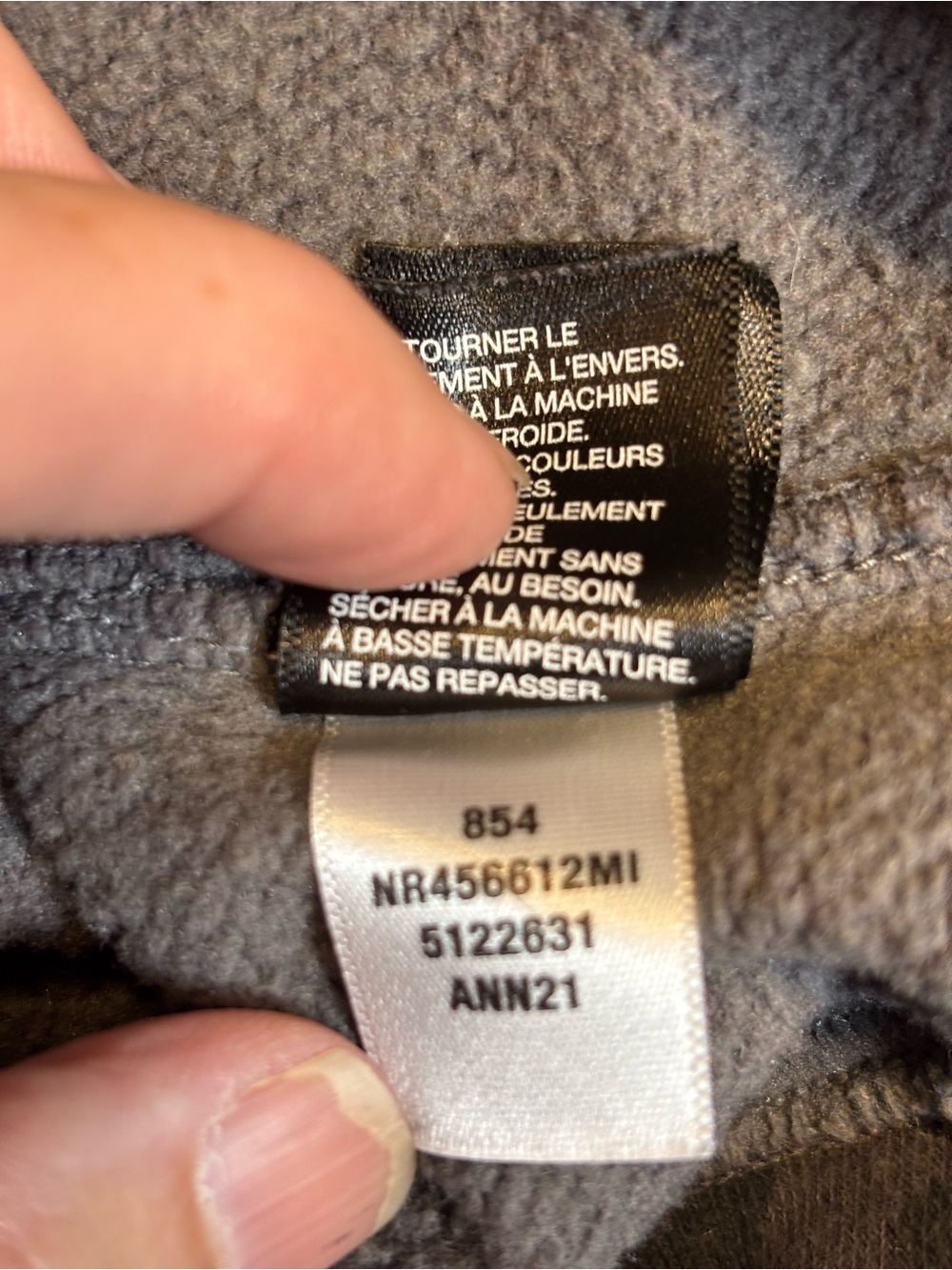 Zella Cara Everyday Camo Hoodie Small Gray Fleece Oversized Pullover EUC - Picture 5 of 10
